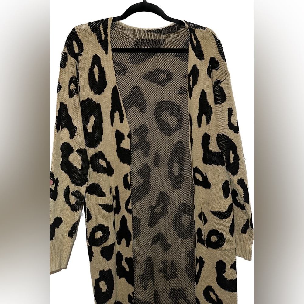 Cheetah Long Cardigan